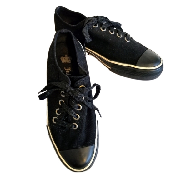 Juicy Couture $129 sneakers, FINAL PRICE!  black and white size 6.5 - Picture 4 of 12